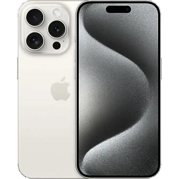 Telefono movil smartphone apple iphone 15 pro 5g - 256gb - 6.1 pulgadas blanco acondicionado