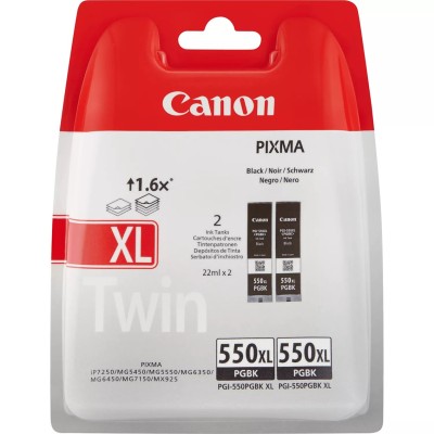 Pack cartucho tinta canon pgi 550xl negro