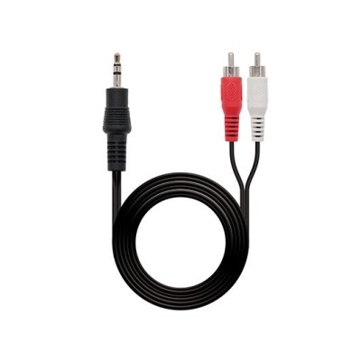 Cable audio 1xjack 35 to 2xrca