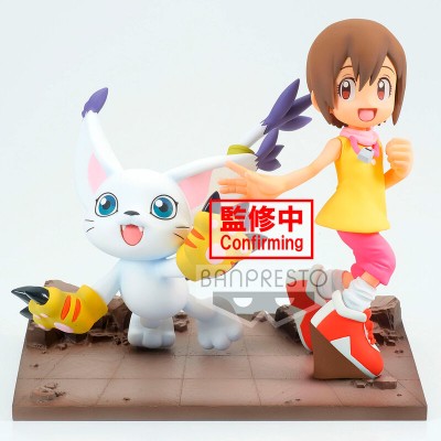 Figura Hikari y Tailmon Adventure Archives Digimon Adventure 12cm