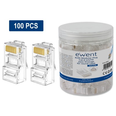 Conector rj45 ewent easyconnect im1206 cat6