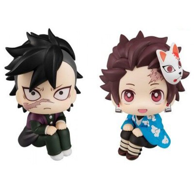 Pack 2 figuras Tanjiro Kamado and Genya Lookup Demon Slayer Kimetsu no Yaiba 11cm