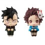 Pack 2 figuras Tanjiro Kamado and Genya Lookup Demon Slayer Kimetsu no Yaiba 11cm