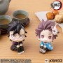 Pack 2 figuras Tanjiro Kamado and Genya Lookup Demon Slayer Kimetsu no Yaiba 11cm