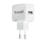 Cargador pared tooq usb 12w blanco