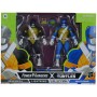 Blister figuras Donatello + Leonardo Power Tortugas Ninja Rangers 15cm