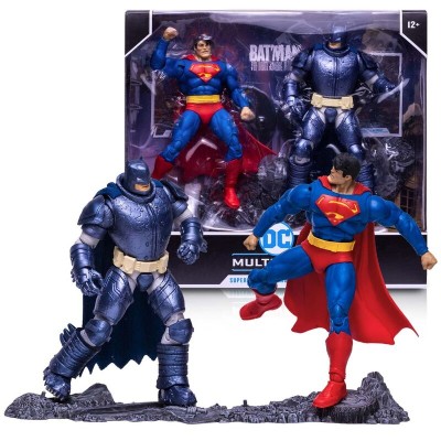 Figuras Superman + Armored Batman Multiverse DC Comics 18cm