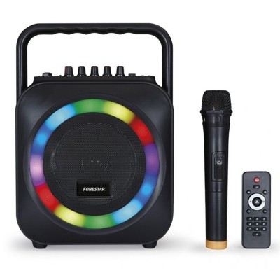 Altavoz portatil fonestar box 35led bluetooth karaoke