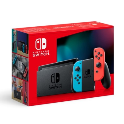 Consola nintendo switch azul neon rojo