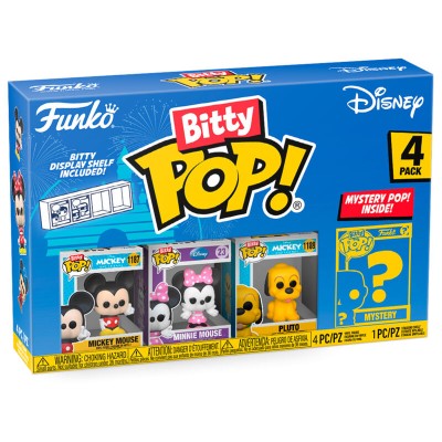 Blister 4 figuras Bitty POP Disney Mickey