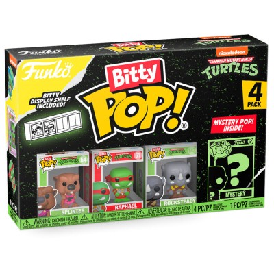 Blister 4 figuras Bitty POP Tortugas Ninja Splinter