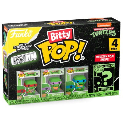 Blister 4 figuras Bitty POP Tortugas Ninja Blit