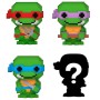 Blister 4 figuras Bitty POP Tortugas Ninja Blit