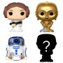 Blister 4 figuras Bitty POP Star Wars Leia