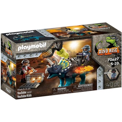 Playmobil triceratops disturbios por las piedras