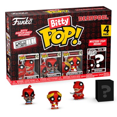 Blister 4 figuras Bitty POP Marvel Deadpool Dinopool