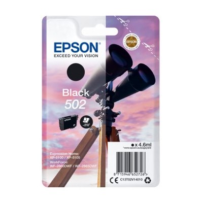 Cartucho tinta epson 502 c13t02v14010 negro