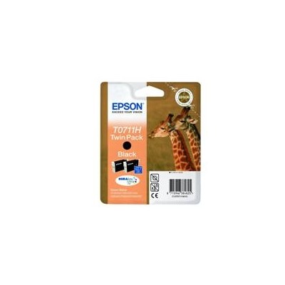 Pack 2 tintas epson c13t07114h10 negro