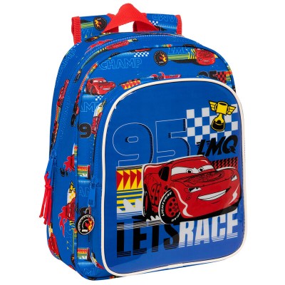 Mochila Race Ready Cars Disney 33cm adaptable