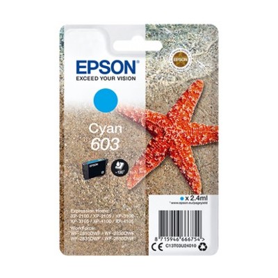 Cartucho tinta epson c13t03u24010 singlepack cian