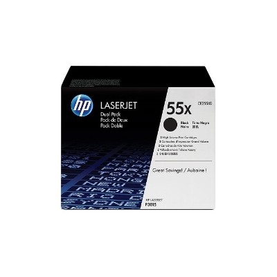 Toner hp 55x ce255xd negro 12500