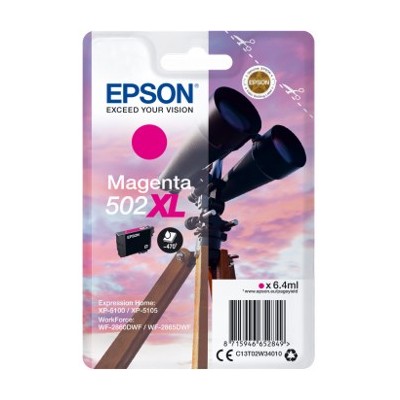 Cartucho tinta epson t02w340 502xl magenta