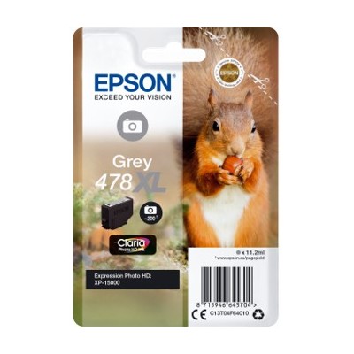 Cartucho tinta epson c13t04f64010 singlepack gris