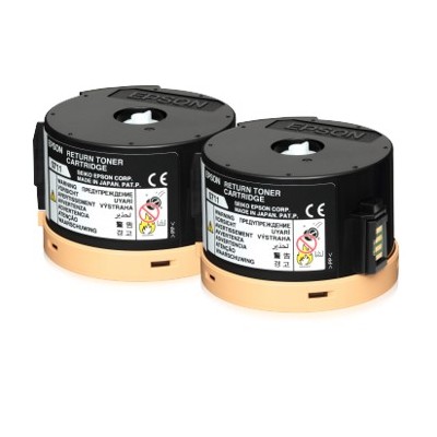 Doble toner retornable epson c13s050711 negro