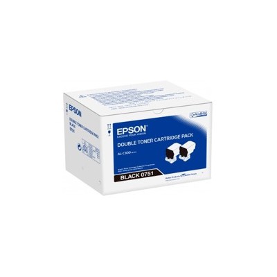 Doble toner epson c13s050751 negro 73