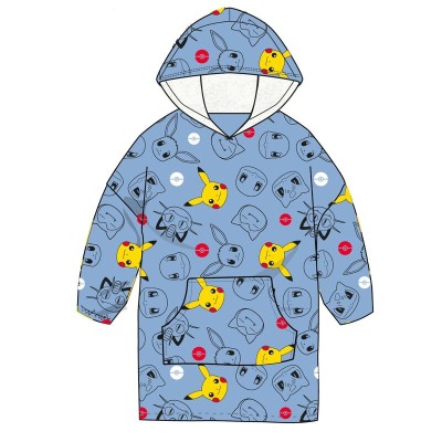 Bata sudadera oversize Pikachu Pokemon coral adulto