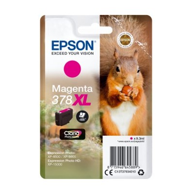 Cartucho tinta epson c13t37934010 singlepack magenta