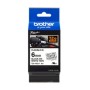 Cinta laminada brother tzefx211 texto negro