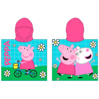 Poncho toalla Peppa Pig microfibra