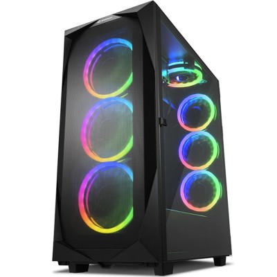 Caja atx sharkoon rev300 2xusb30 rgb