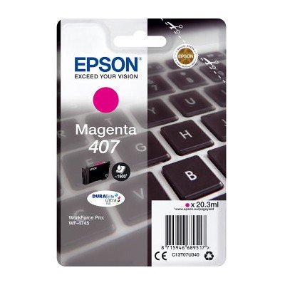 Cartucho tinta epson 407 magenta