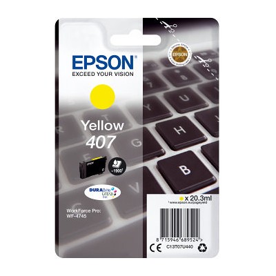 Cartucho tinta epson 407 amarillo