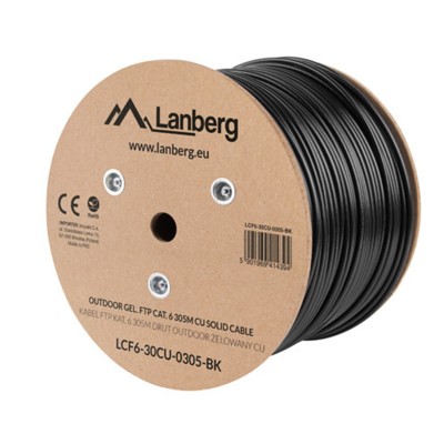 Bobina exterior lanberg cat6 ftp rj45