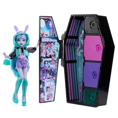 Muñeca Twyla Skullmate Secrets Neon Frights Monster High 25cm