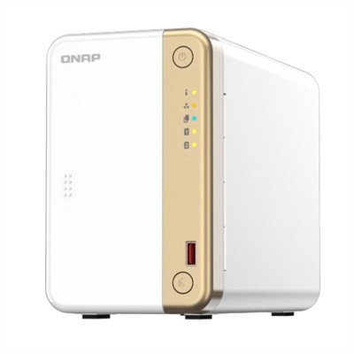 Servidor nas qnap ts 262 4g 2xhdd bay 1x25gbe