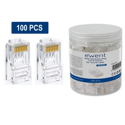 Conector rj45 ewent im1205 cat6 u