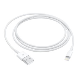 Cable original apple iphone usb tipo a a lightning 1m - macho - macho - blanco