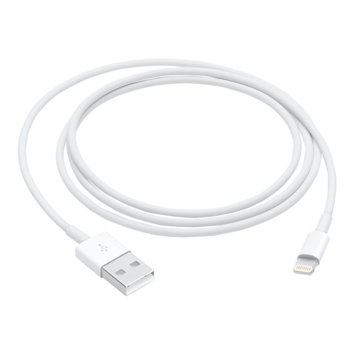 Cable original apple iphone usb tipo a a lightning 1m - macho - macho - blanco