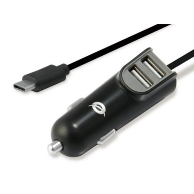 Cargador coche conceptronic carden05b con cable