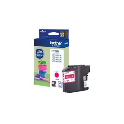 Cartucho tinta brother lc221m magenta 260