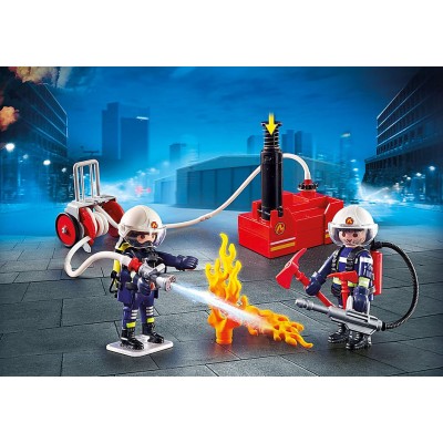 Playmobil ciudad accion bomberos con