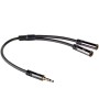 Cable divisor audio ewent jack 35mm