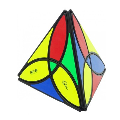 Cubo rubik qiyi clover pyraminx negro