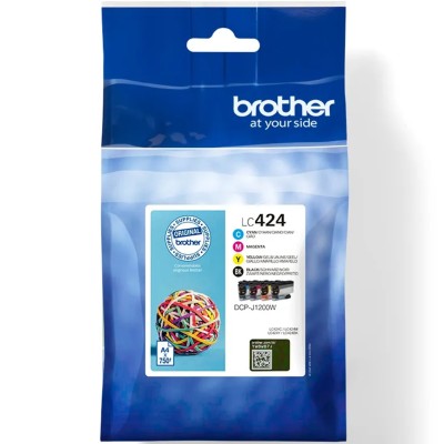 Pack cartuchos tinta brother lc424val negro