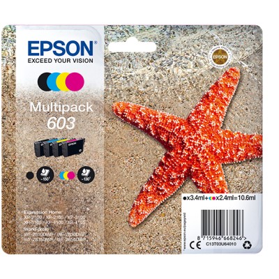 Multipack cartucho tinta epson 603 c13t03u64010