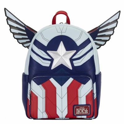 Mini mochila loungefly marvel falcon capitan